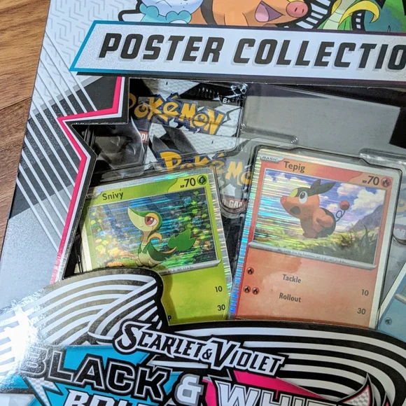 NEW Pokemon Black Bolt White Flare Unova Poster Collection, Factory Sealed Cards - Picture 3 of 9